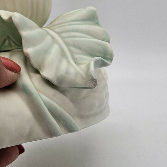 Vintage Fitz & Floyd Satin Glazed Duck Taper Candleholder Pastel Country Decor - Picture 9 of 10